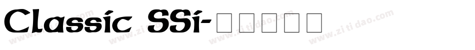 Classic SSi字体转换